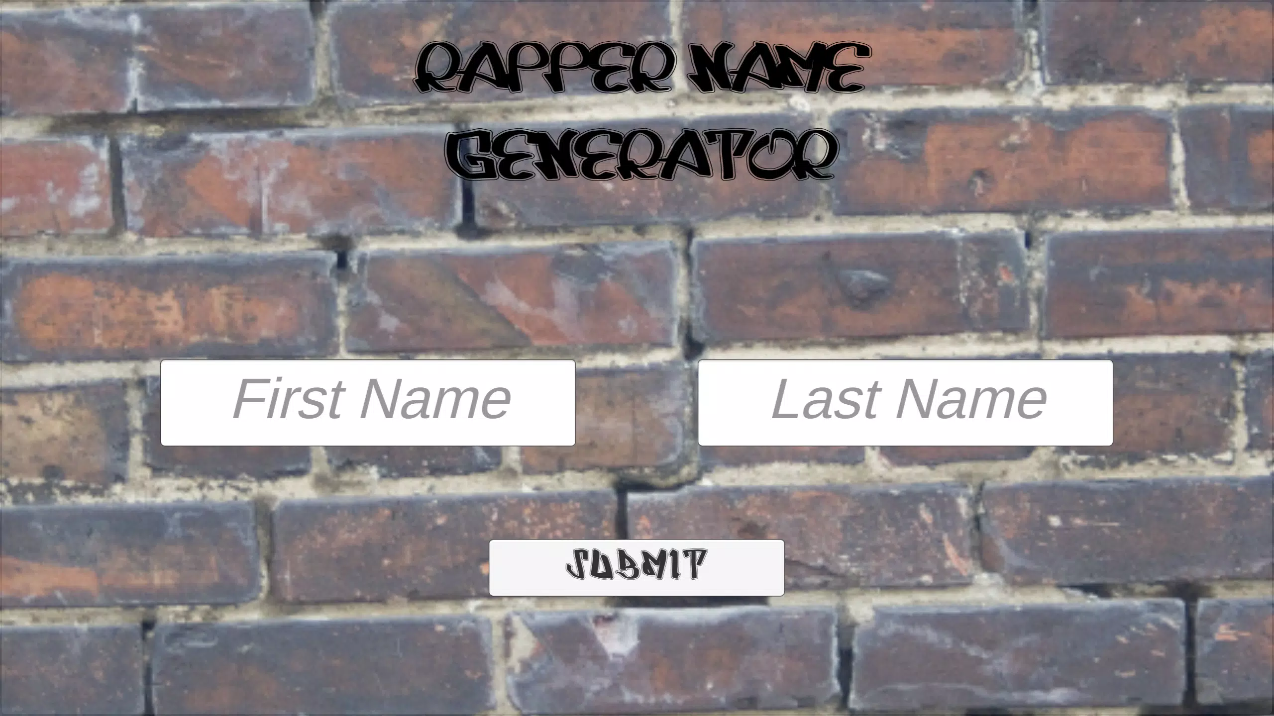 Rapper name randomizer