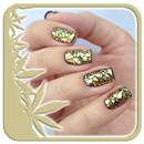 Złoty polski paznokci aplikacja