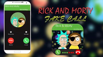 Morty n Rick Fake call poster