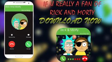 Morty n Rick Fake call capture d'écran 1