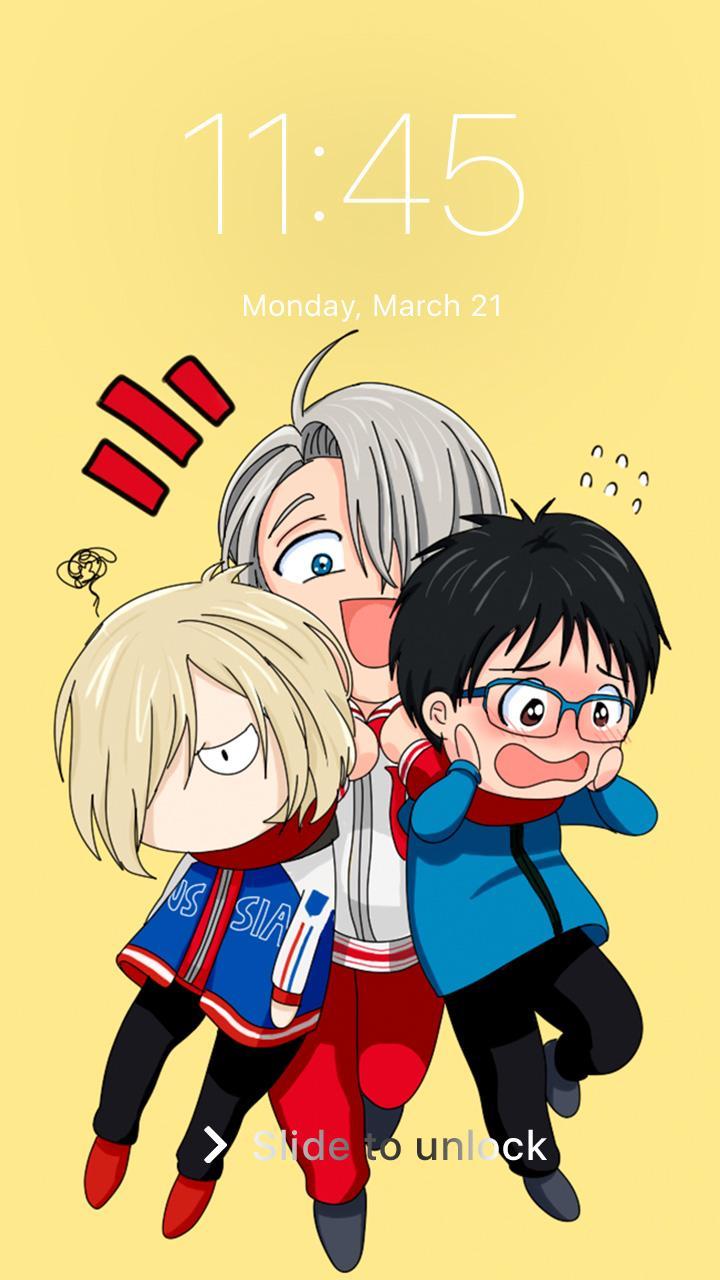 Yuri Chibi Wallpaper Cute Ice Screen Lock For Android Apk Download