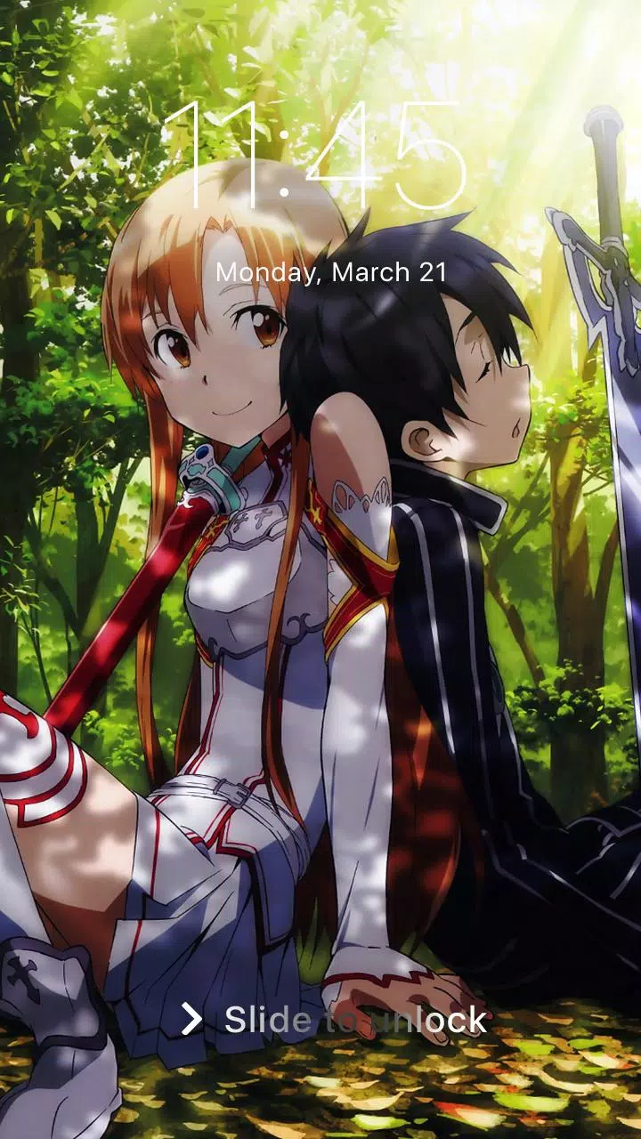 Asuna Anime Kirito Hd Wallpaper Sword Screen Lock Cho Android - Tải Về Apk