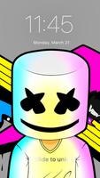 برنامه‌نما Marshmello Theme Cute Wallpaper App Lock عکس از صفحه
