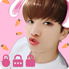 Kpop Bts Cute Bunny Puppy Theme App Lock icône