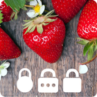 Summer Crush Strawberry Fruit Wallpaper App Lock ไอคอน