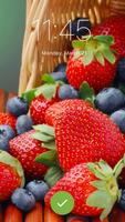 Summer Crush Strawberry Fruit Wallpaper App Lock Affiche