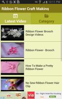 Ribbon Flower Craft Making capture d'écran 1