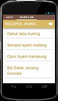 Recipes Javanese Indonesia capture d'écran 1
