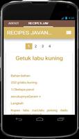 Recipes Javanese Indonesia capture d'écran 2