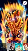 Goku Ultra Anime Fun Art App Lock Screen poster