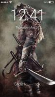Samurai Honor Warrior Lock Screen Affiche