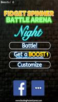 Fidget Spinner Battle Arena Night Affiche