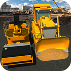 Roads Construction Roller 3D biểu tượng