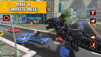 Robot and Dinosaur in City screenshot 1