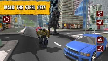 Robot and Dinosaur in City screenshot 3