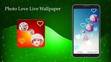 Photo Love Live Wallpaper اسکرین شاٹ 1