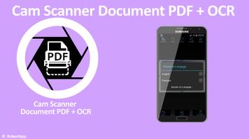 Cam Scanner Document PDF + OCR Affiche