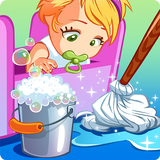 Doll House Cleaning Game – Princess Room icon