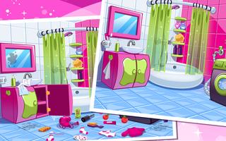پوستر Doll House Cleaning Game – Princess Room