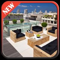 Rooftop Terrace Design Affiche