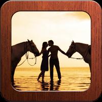 Romantic Love Photo Frames Affiche
