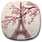 Romántica París Fondo Animado icono