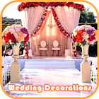 Decorações de casamento romântico ícone