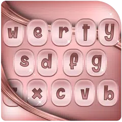 玫瑰金鍵盤主題