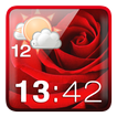 Rose Clock Weather Widget