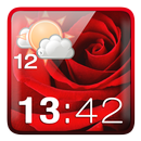 Rose Clock Weather Widget APK