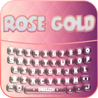 Rose Gold Keyboard Themes icône