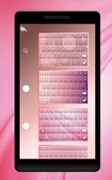 Rose Gold Keyboard Themes Affiche