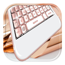 Rose Gold Keyboard With Emojis APK