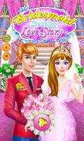 花嫁介添人の結婚式のゲーム ポスター