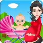 Newborn baby care games biểu tượng