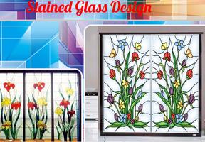 Stained Glass Design Affiche