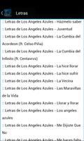 Letras de Los Angeles Azules 截圖 2