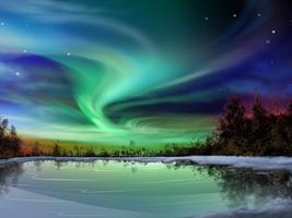 Aurora Borealis Live Wallpaper imagem de tela 2