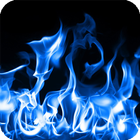 Blue Fire Live Wallpaper icono