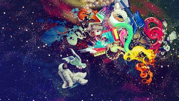 Psychedelic Galaxy Wallpaper syot layar 1