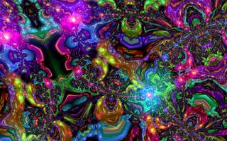 Psychedelic Galaxy Wallpaper Ekran Görüntüsü 2