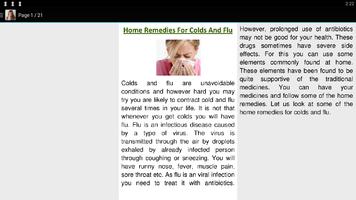 Home Remedy For Cold and Flu تصوير الشاشة 1