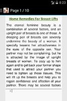 Breast Lift Home Remedies capture d'écran 2