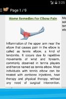 Elbow Pain Home Remedies capture d'écran 1