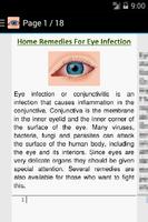 Eye Infections Home Remedies captura de pantalla 1