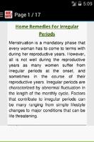 Irregular Periods Home Remedy capture d'écran 1