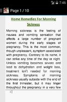 Morning Sickness Home Remedy تصوير الشاشة 1