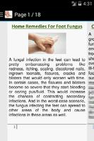 Foot Fungus Home Remedies تصوير الشاشة 1