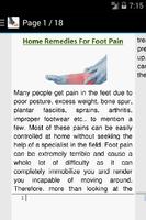 Foot Pain Relief Home Remedies скриншот 1