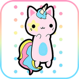 Unicorn Kawaii Jump ícone